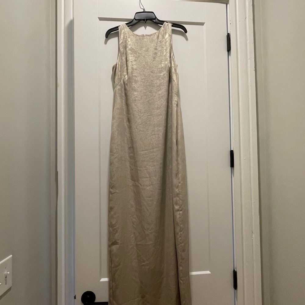 Ralph lauren long elegant natural colored dress size 8